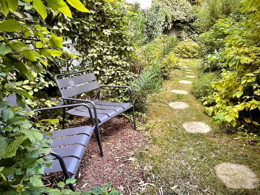 Appartement Cosy, Independant Avec Jardin Meudon Luaran gambar